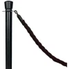 Crowd control stand with top for rope - Black 