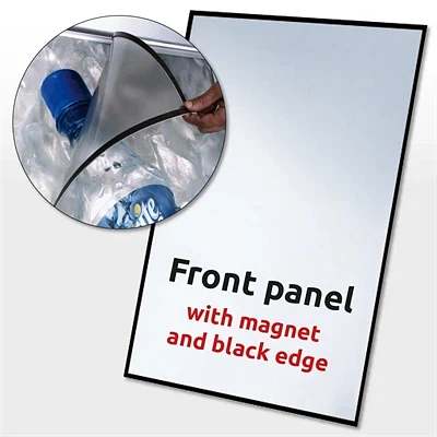 APET frontplade med magnet og sort kant til 70 x 100 cm plakat