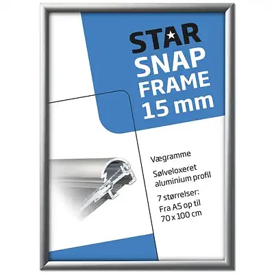 Alu Snap-Ramme 15 mm Alu profil