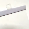 Plakatlister, 2 stk. i hvid med 2 ophængsøjer - 50 cm