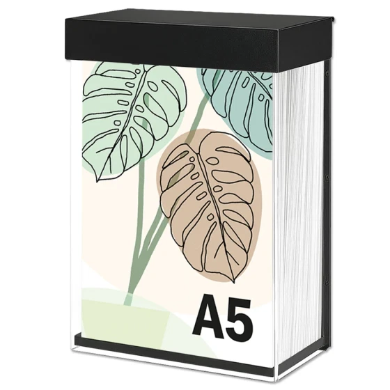 Shieldbox Brochure Holder A5, sort