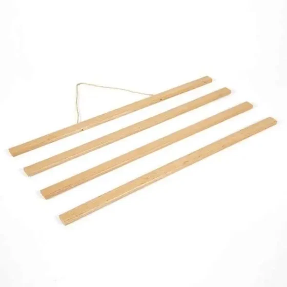 Wood Poster Hanger i lys bøg. plakatliste i træ, magnetisk - 50cm sæt
