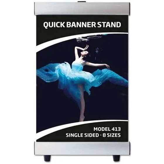 Quick Banner Stand, enkeltsidet, 100 x 140 cm