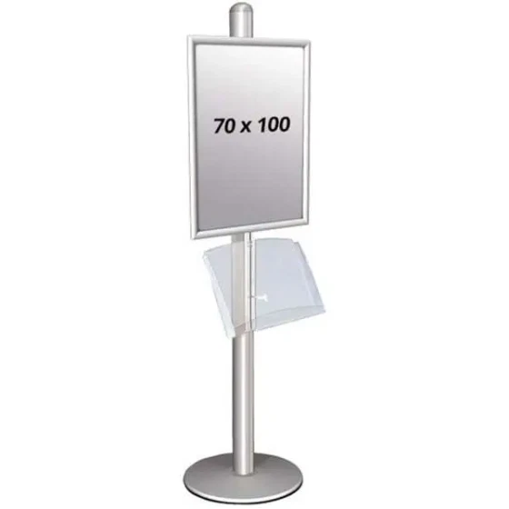 Multi Stander 1 - Enkeltsidet med akrylhylde 25mm 1x70X100cm 