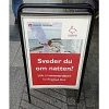 Expo Sign Gadeskilt, sort, A1