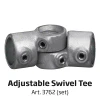 Banner Tube Corner Frame, væghængt ramme af alurør 0,3 mm / Ø 48 mm - 100 x 50 cm 