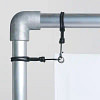 Banner Tube Corner Frame, væghængt ramme af alurør 0,3 mm / Ø 48 mm - 150 x 50 cm 