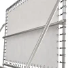 Banner Tube High Stand, fritstående ramme af alurør 0,3 mm / Ø 48 mm - 150 x 100 cm 