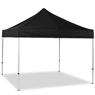 Event Tent Lux, 2 x 2 m, alu/sølv med sort top