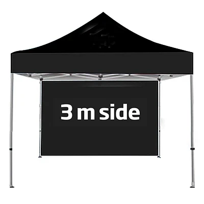 3 m side med lynlås og velcro (til Event Tent Lux, 3 x 3 m)