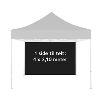 4 meter side til Event Telt Lux 4 x 4 m (telt ikke inkl.)