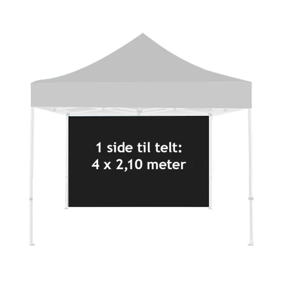 4 meter side til Event Telt Lux 4 x 4 m (telt ikke inkl.)