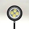 LED Spot Round, sort, 10 watt, til Roll-up