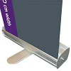 Basic Roll-up, enkeltsidet, alu/sølv, 50 cm, inkl. bannerprint