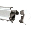Basic Roll-up, enkeltsidet, alu/sølv, 50 cm, inkl. bannerprint