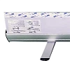 Business Roll-up, enkeltsidet, 85 cm, alu/sølv, inkl. taske med lang lynlås og bannerprint
