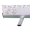 Business Roll-up kassette, enkeltsidet, 100 cm, alu/sølv, inkl. taske