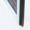 Vinduesramme, dobbeltsidet, alu/sølv, 32 mm profil