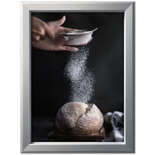 Alu Klapramme, sølv, 32 mm profil, A3