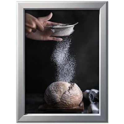 Alu Klapramme, sølv, 32 mm profil, A3