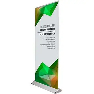 Deluxe Roll-Up, enkeltsidet, 85 cm, alu - med banner og print