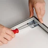 Maxiframe Bay, enkeltsidet bannerramme, 32 mm dyb, 100 x 200 cm