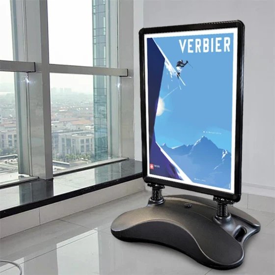 WIND-SIGN Waterbase Basic, 70 x 100cm, sort | Displaylager.dk