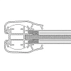 Wind-Line Budget Gadeskilt , A1, sort