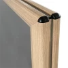 Stilfuldt Wind-Pro Waterbase Gadeskilt i Grå/Light Wood - A1 Størrelse