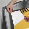 Compact Plast A-board, mini, gråt