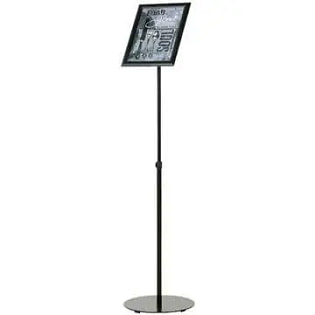 Infostand Telescopic Black