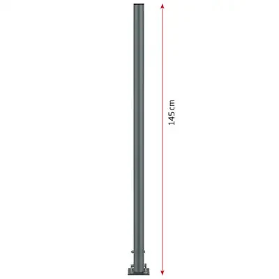 Pole Stand, 145 cm, mørkegrå, til dispensere