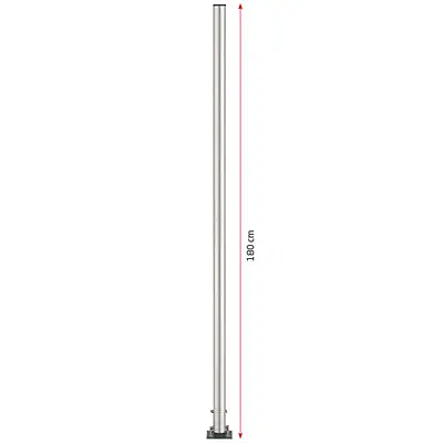 Pole Stand, 180 cm, rustfri stål, til dispensere