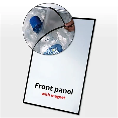 APET frontplade med magnet A1 (sort)