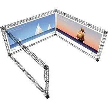 Crown Truss 15 U-form 5 x 5 m - sort