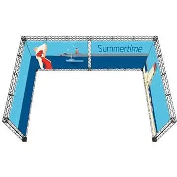 Crown Truss 15 U-form 4 x 6 m - sort