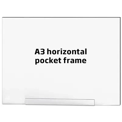 Akrylholder,  A3 horisontal, til Crown Barrier System