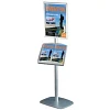 Mini Multi stander 5 - Enkeltsidet A4 Snap Frame + A3 Stål hylde
