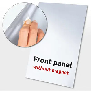 APET frontplade uden magnet, 70 x 100 cm