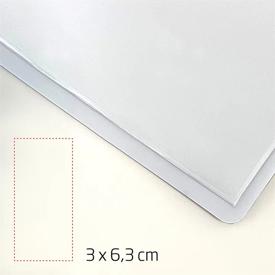 Magnetlomme, 3 x 6,3 cm, vertikal