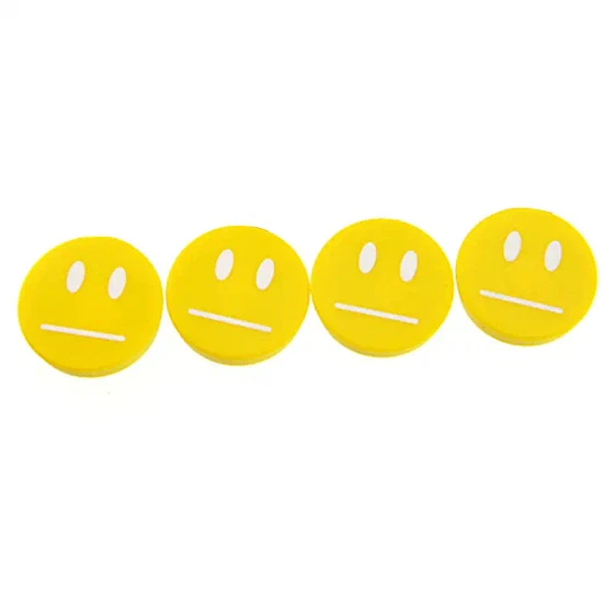 Smiley magnet, gul, neutral smiley