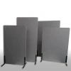 ZONE Hush Wall Akustikvæg Rumdeler Mørkegrå stof 136x100 cm med sorte fødder