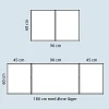 Whiteboard med 2 låger, 90 x 60 cm (180 x 60 cm)